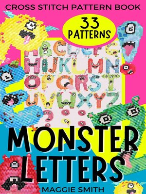 cover image of Monster Letters Cross Stitch Pattern Book